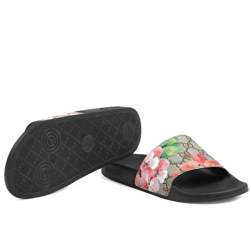 GUCCI BLOOMS SLIDES IN SUPREME FLORAL