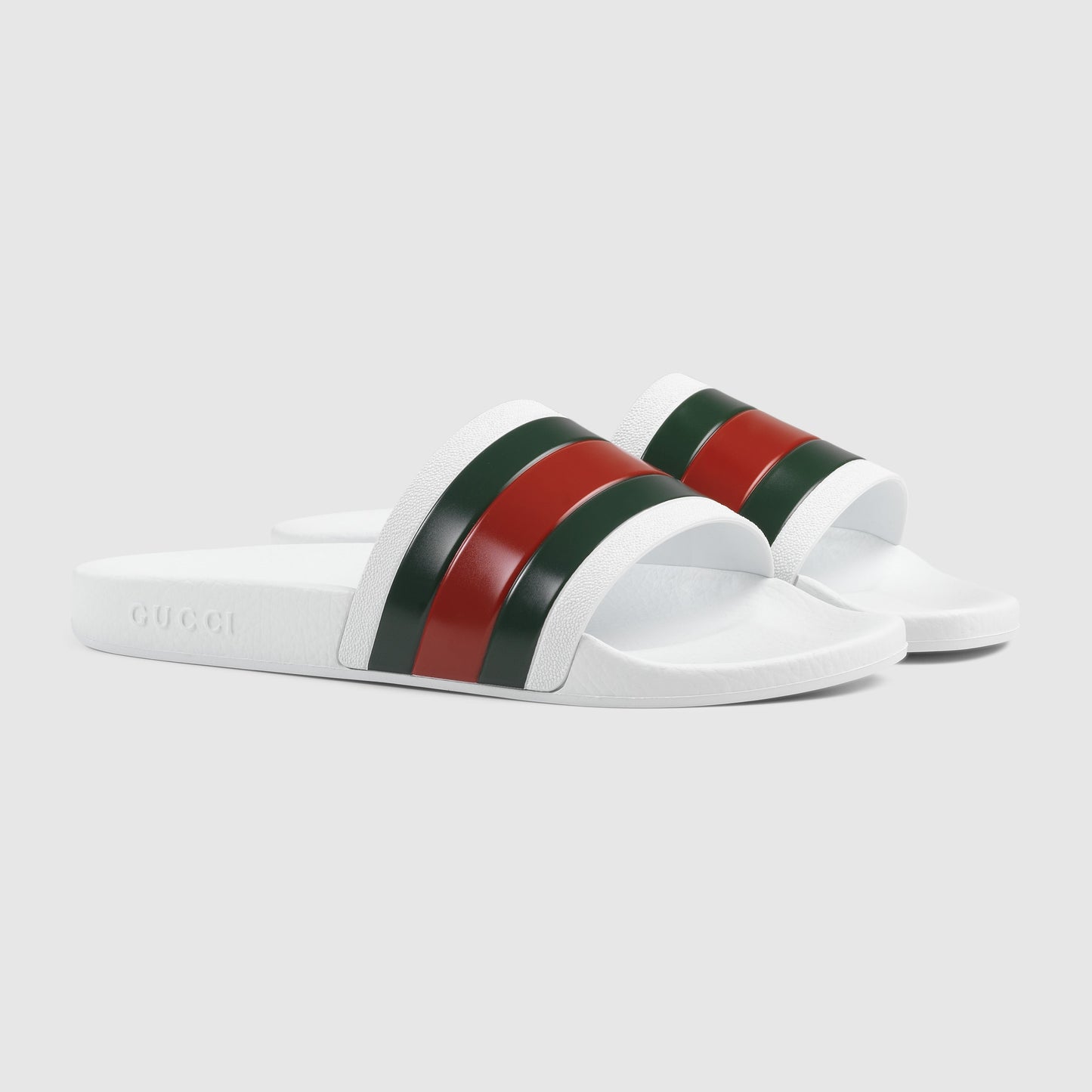 GUCCI WEB SLIDE GREEN/RED