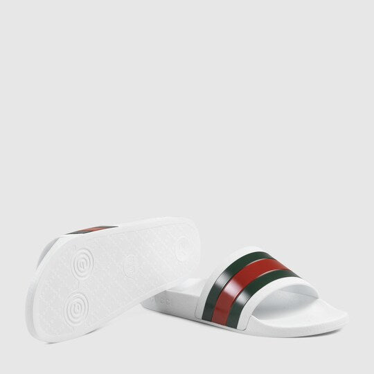 GUCCI WEB SLIDE GREEN/RED